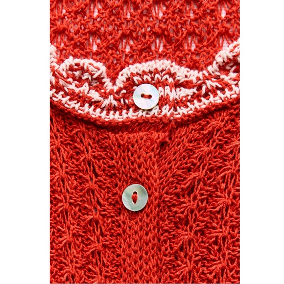 Zara POINTELLE KNIT MINI DRESS - Picture 3 of 4